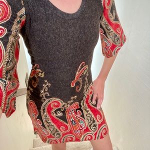 Floral Sweater Dress